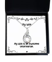 Cheap Wife Rising Phoenix Necklace, My Wife is an Awesome Veterinarian, Gifts fo - £39.83 GBP