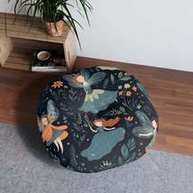 Enchanting Fairy Tale Pattern - Vibrant &amp; Magical Fairies - Tufted Floor Pillow, - $125.48+