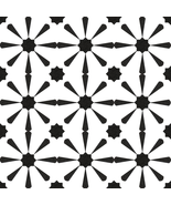 Caltero Geometric Wallpaper 17.7&#39;&#39;×118&#39;&#39; Black and White Wallpaper Peel ... - £11.82 GBP