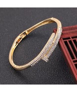 Pulsera de diamantes de imitación de circón para mujer, diseño de uñas g... - £17.29 GBP