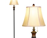Brightech Sophia LED Floor Lamp, Tall Lamp with Bell Shape Fabric Shade,... - $118.99