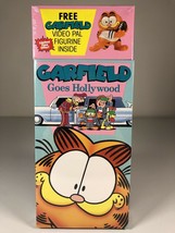 VERY RARE HTF GARFIELD GOES HOLLYWOOD VHS 1990 VCR TAPE W/ FIGURINE NEW ... - £30.42 GBP