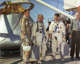 Apollo 1 crew aboard NASA ship for water egress training 1966 Photo Print - $8.81+