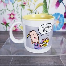 Mug Shots Dabagian Coffee Mug Tea Cup Women Working Humor Office &quot;Humble Pie&quot; - £7.78 GBP