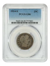 1914-S 25C PCGS G06 - $152.78