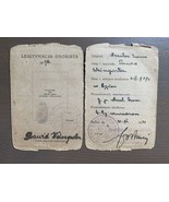 Old Poland ID Card Document 1931 Jewish - $4,006.94 MXN