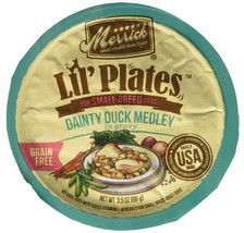 [Pack of 3] Merrick Lil&#39; Plates Grain Free Dainty Duck Medley 3.5 oz - £23.66 GBP