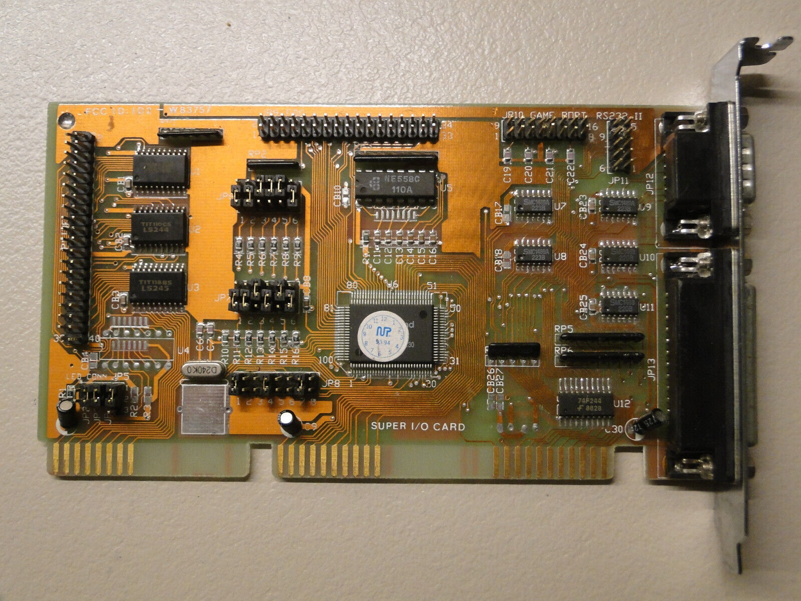 Vintage Windbond W83757F ISA I/O Controller Card 16 bit IDE FDD - $48.02