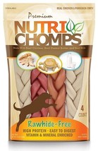 Pork Chomps Nutri Chomps Rawhide Free Dog Treats - Chicken, Peanut Butte... - £9.24 GBP