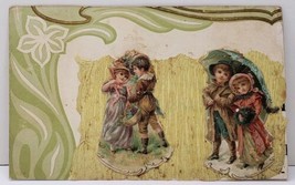 Unique Handmade Minnesota Family Knodel Diecut Crepe Paper c1912-15 Postcard A16 - £9.68 GBP