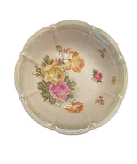 Vintage Hand Painted Serving Bowl 10.5&quot; Made In Bavaria Roses Floral Sca... - $30.64