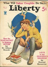 Liberty 9/15/1934-Harry F Rudd fantasy cover-pulp fiction-Flagg interior art-... - £25.20 GBP