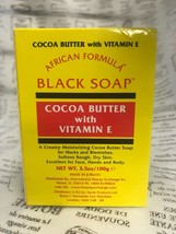 AFRICAN FORMULA BLACK SOAP COCOA BUTTER with Vitamin E 3.5 oz - £1.72 GBP