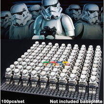 100pcs Star Wars Imperial Stormtrooper Empires Elite Soldiers Mini Figure Toys G - £94.38 GBP