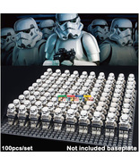 100pcs Star Wars Imperial Stormtrooper Empires Elite Soldiers Mini Figur... - £95.61 GBP