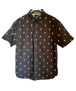 Denim &amp; Flower Men’s Ricky Singh Short Sleeve Shirt Size XL Black Palm T... - $17.79