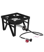 Square Outdoor Propane Gas Burner Stove 200,000 BTU Cooking Portable BBQ... - $109.81 CAD