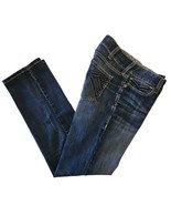 Ariat Jeans REAL Mid Rise Straight Willow 3D Dresden Womens 31 R Blue Sh... - $43.18