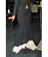 ZARA BNWT 2025. BLACK COMBINED WOOL GODET SKIRT LIMITED EDITION. 9214/60... - $243.04