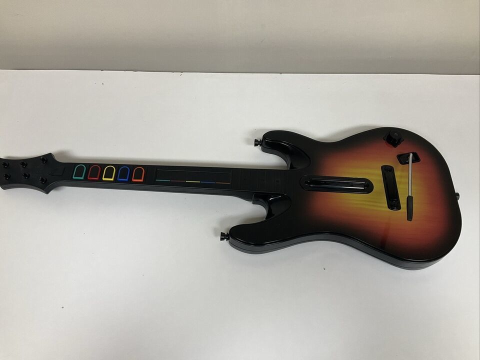 Playstation Guitar Hero Sunburst Red Octane PS2 Untested For Parts - $18.69