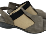 Mephisto Women&#39;s Leather Petrea Sandal Grey W/Black Elastic Band Sz EU40 - $32.25 CAD