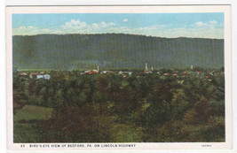 Panorama Bedford PA Pennsylvania on Lincoln Highway 1930s postcard - $5.94