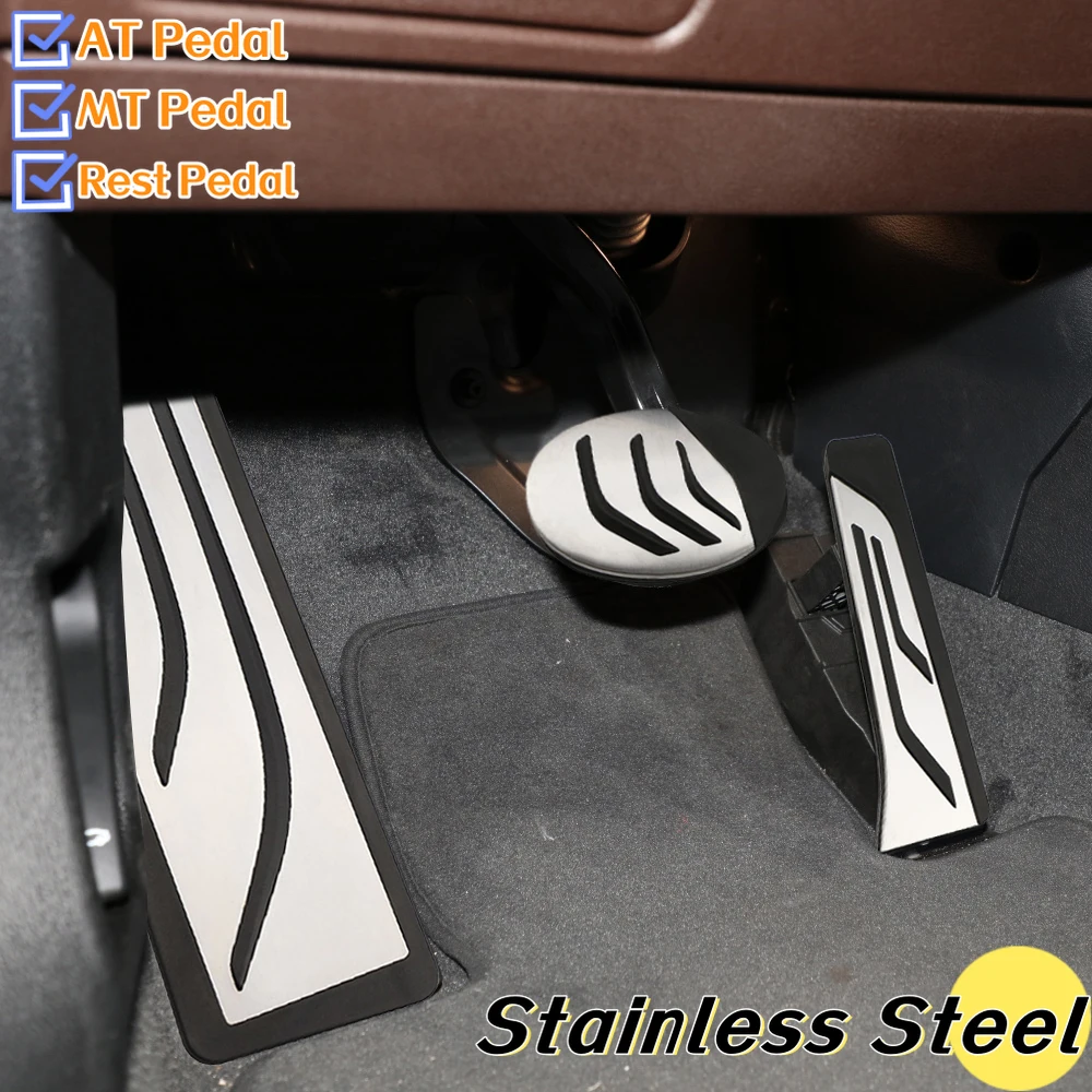 Stainless Steel Car Pedals Accelerator Gas Brake Rest Pedal Cover for BM... - $17.49+