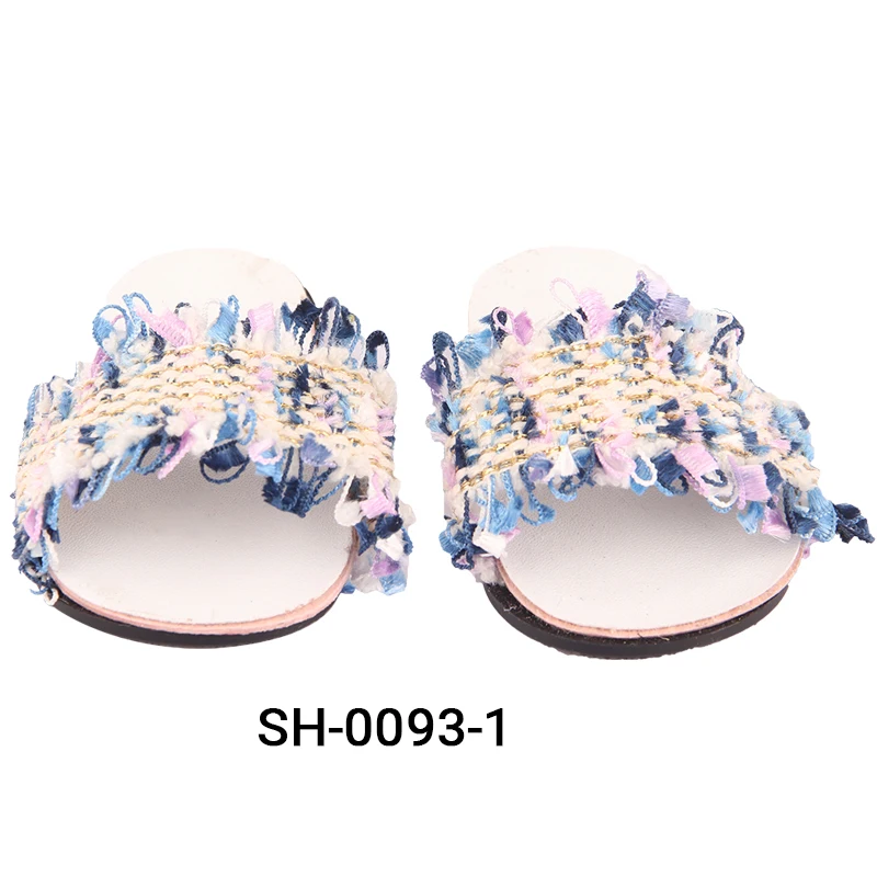 7cm Summer Fashion Flip Flop For 18 Inch  Doll Cute Laciness Shoes Fir 43cm New  - £30.45 GBP