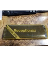 Door Sign Business Commercial Plastic W Adhesive - 9x3 - Receptionist - $7.83
