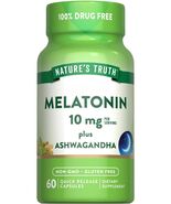 4x Nature&#39;s Truth Melatonin 10mg with Ashwagandha | 60 Capsules | EXP 9/... - $602.48 MXN