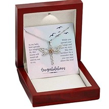 Express Your Love Gifts Graduation Gift Soar Above The Rest Dragonfly Necklace M - £43.93 GBP