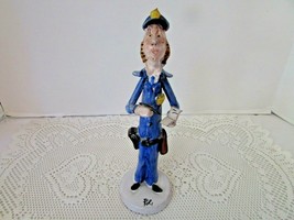 An item in the Pottery & Glass category: VTG CESARE POLI POTTERY FIGURINE POLICEMAN MADE IN ITALY 9" 72/25