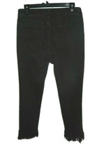 Hydraulic Women&#39;s Size 10 Nolita Curvy Ankle Skinny Jeans Fringed Black ... - £18.90 GBP