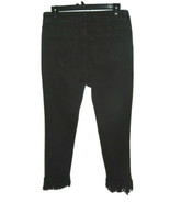 Hydraulic Women&#39;s Size 10 Nolita Curvy Ankle Skinny Jeans Fringed Black ... - £19.01 GBP
