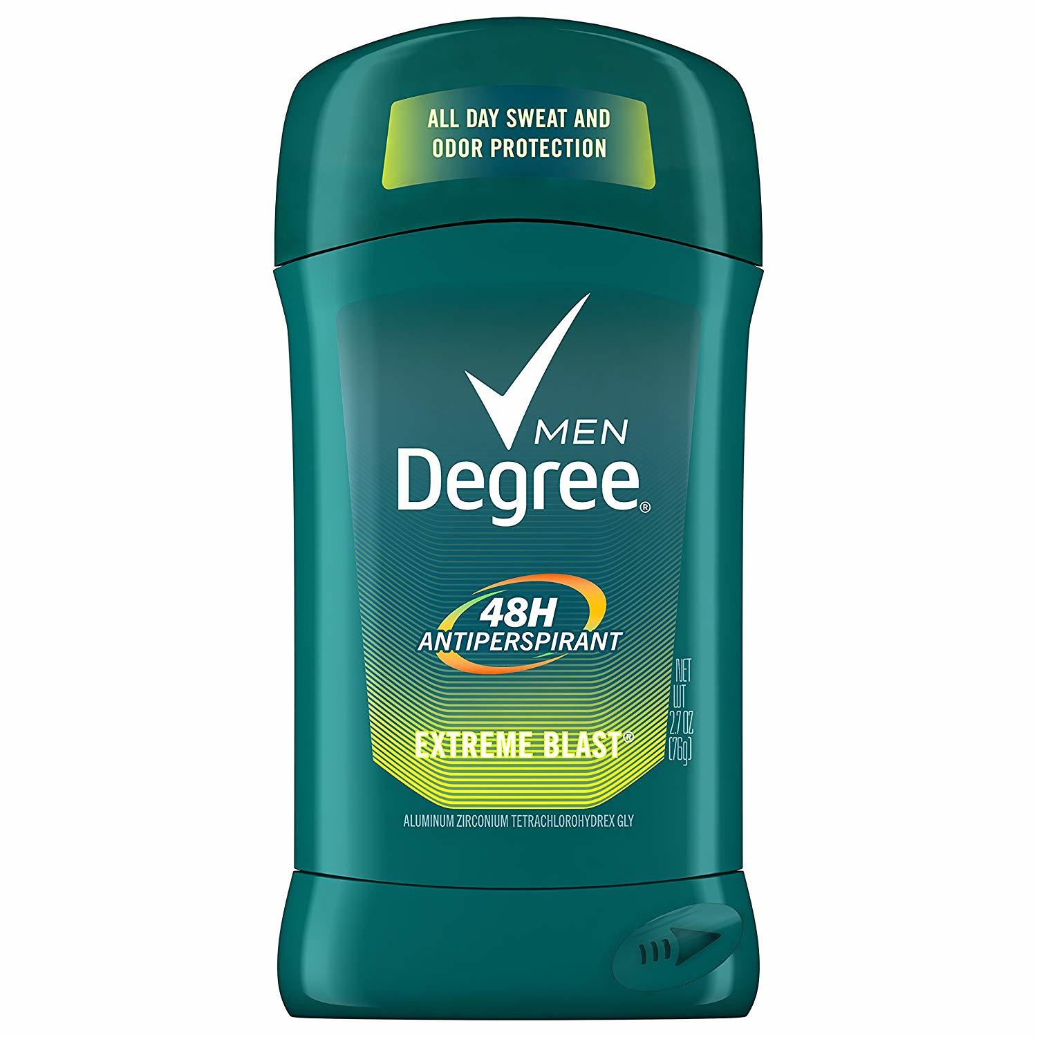 (2 Pack) NEW Degree Anti-Perspirant Deodorant Solid Extreme Blast 2.70 Ounces