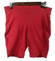 Torrid Bike Biker Biking Shorts Size 1 1X Knit Pull On Coral Pink Womens... - £29.27 GBP