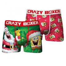 Spongebob Squarepants &amp; Patrick Holiday 2-packs Underwear Boxer Briefs Multi-Co - £20.77 GBP