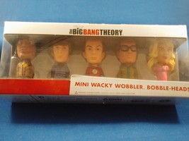 The Big Bang Theory 5 Mini Wacky Wobbler Bobble Heads Funko Figures Sheldon Raj - £37.17 GBP