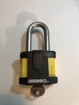 Brinks commercial padlock Black Yellow Boron Steel - £7.43 GBP