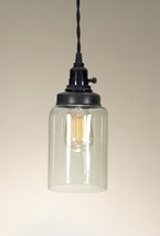 Medium Cylinder Jar Pendant Light - Plug In - $58.00