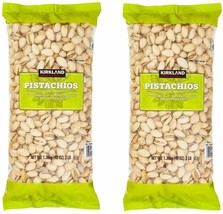 2 PACK KIRKLAND SIGNATURE CALIFORNIA IN-SHELL ROASTED &amp; SALTED PISTACHIO... - £42.24 GBP