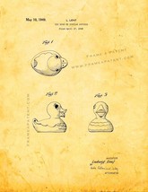 Rubber Duck Patent Print - Golden Look - £6.35 GBP+