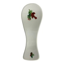 Royal Norfolk Christmas Spoon Rest Cardinal Bird Holly Berries Porcelain... - £14.82 GBP