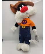 Rare VTG 1998 Sylvester The Cat Peace Hippie Plush Looney Tunes Soft Toy... - €22,54 EUR