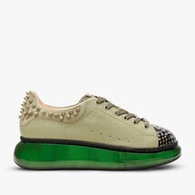 The Venezia Green Leather Women Sneaker image 4