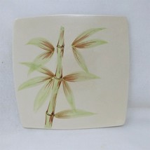 Serving Platter Hand Painted Bamboo Stalk Made in Italy 13.5&quot; Vintage  - $36.58