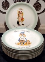 Holly Hobbie Collector&#39;s Edition Plates 10.5&quot; Lot Of 9 Vintage 1970&#39;s - £72.37 GBP