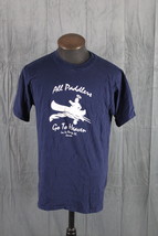 Vintage Graphic T-shirt - All Paddlers Go To Heaven LA Ronge SK - Men&#39;s ... - $39.00
