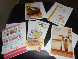 New Lot 5 Hallmark Easter Spring Greeting Cards w/ envelopes for anyone All  - £8.03 GBP