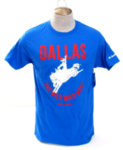 Columbia Dallas the Wild Wild West Blue Short Sleeve Tee T Shirt Men&#39;s L NWT - £31.54 GBP